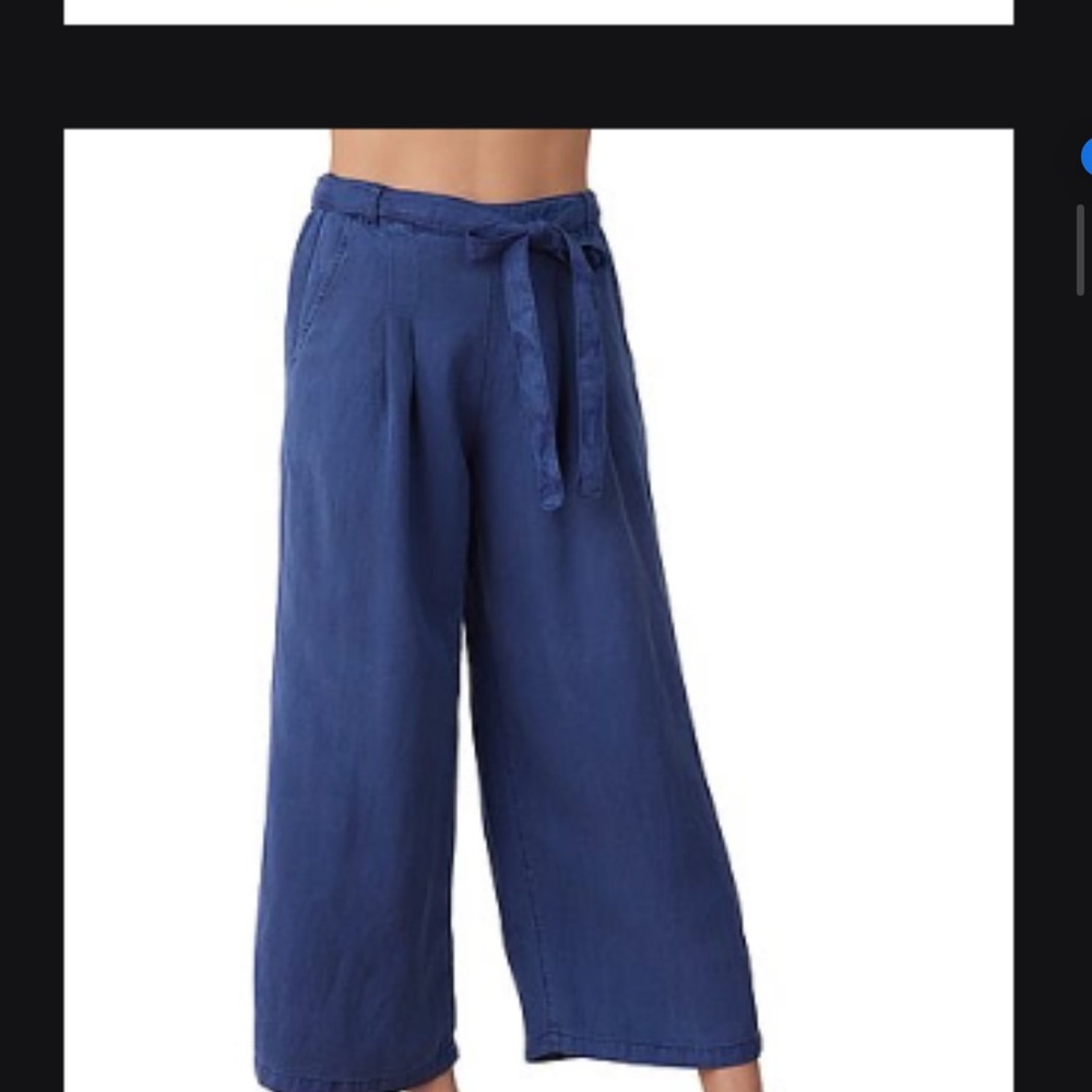 Bella Dahl Indigo Pants with Tie Detail